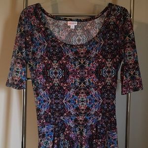 LuLaRoe colorful Nicole dress